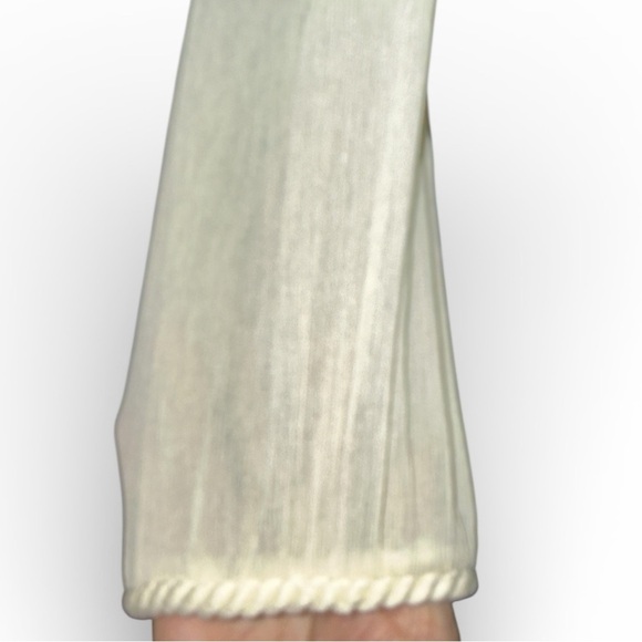 🔥HP🔥Diane von Furstenberg (DVF) cream Grecian-style blouse with rope details - Picture 6 of 10